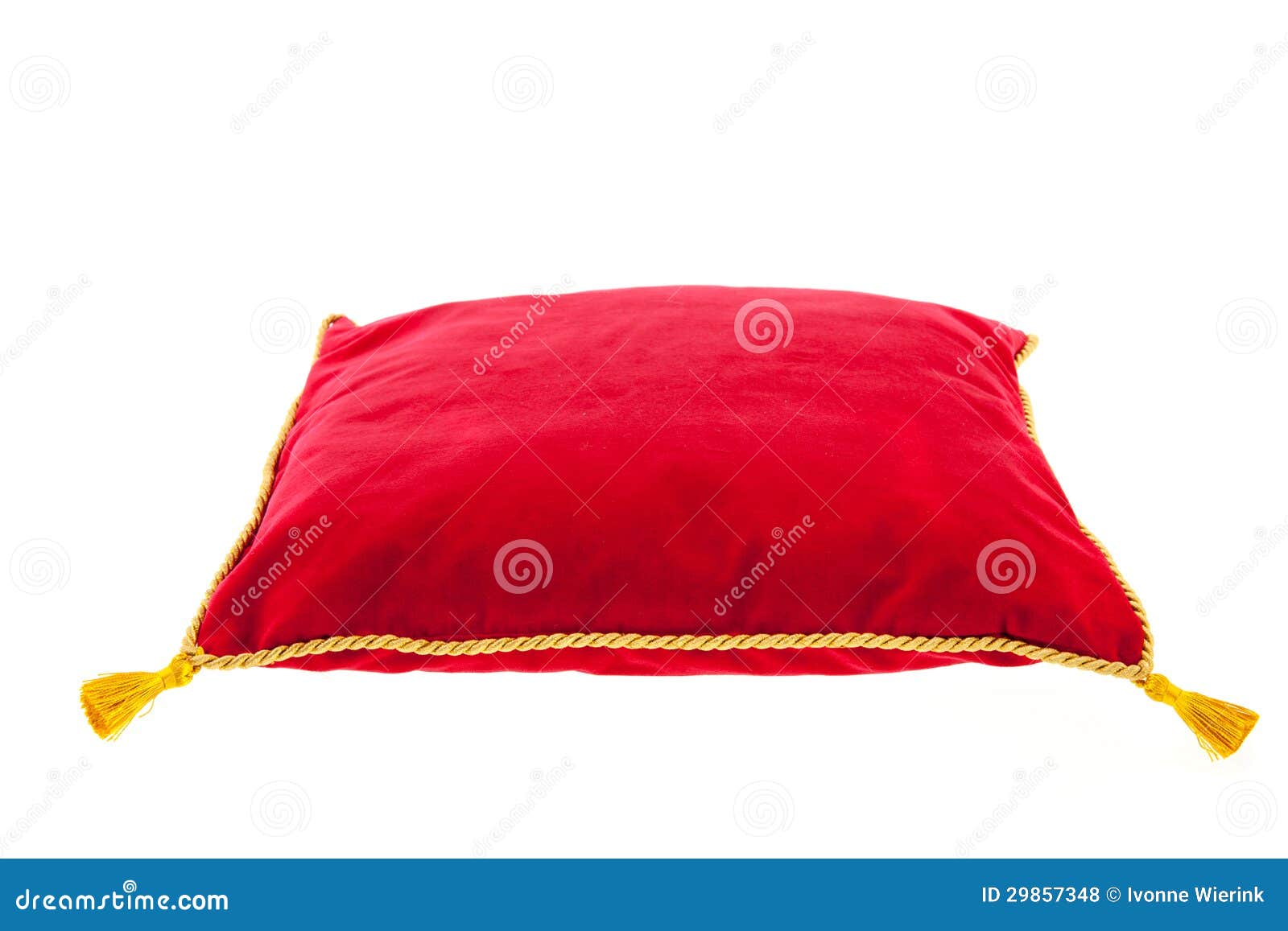 royal red velvet pillow