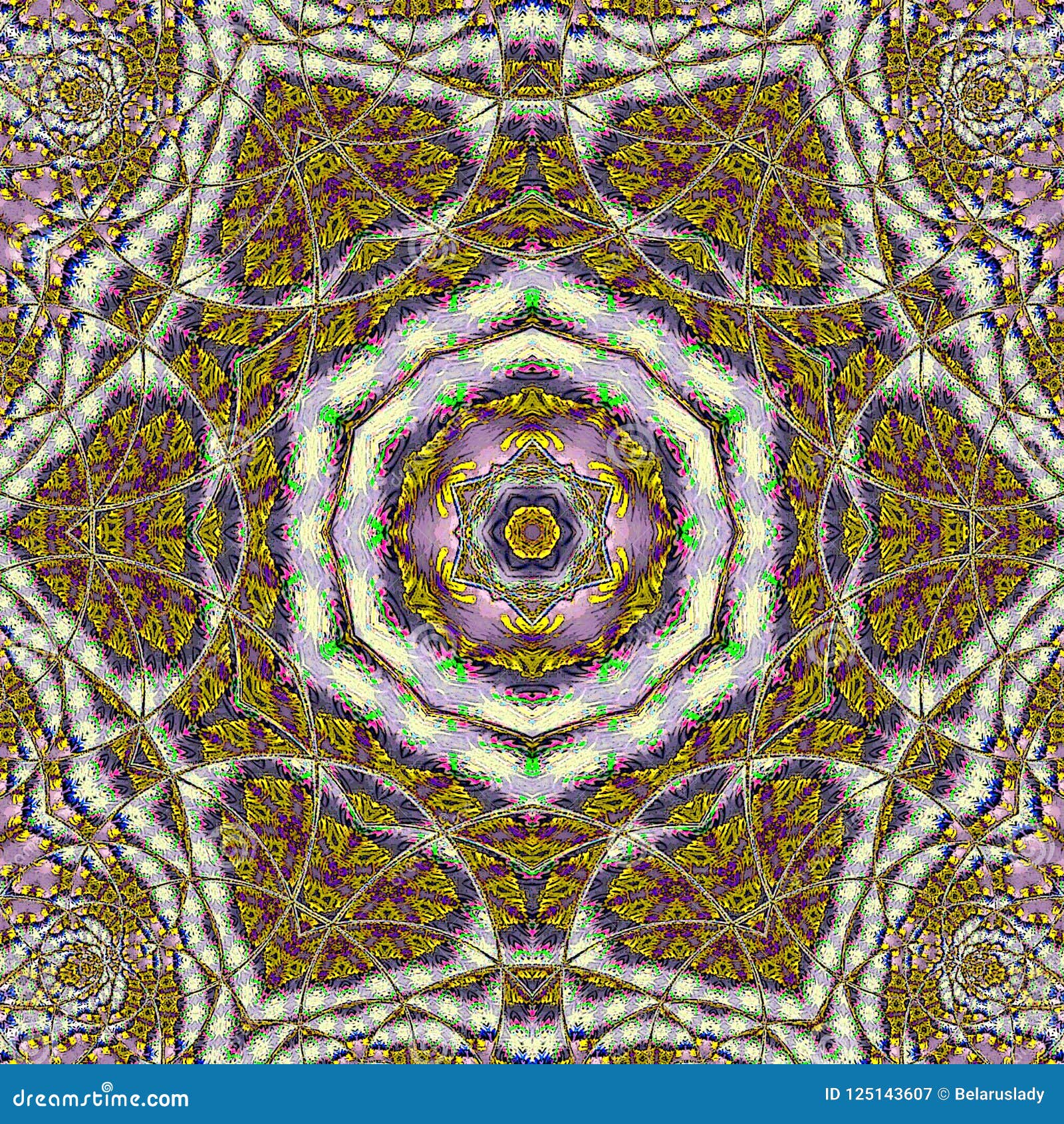 Download Royal Stained Glass Mandala Or Illustration On Transparent ...