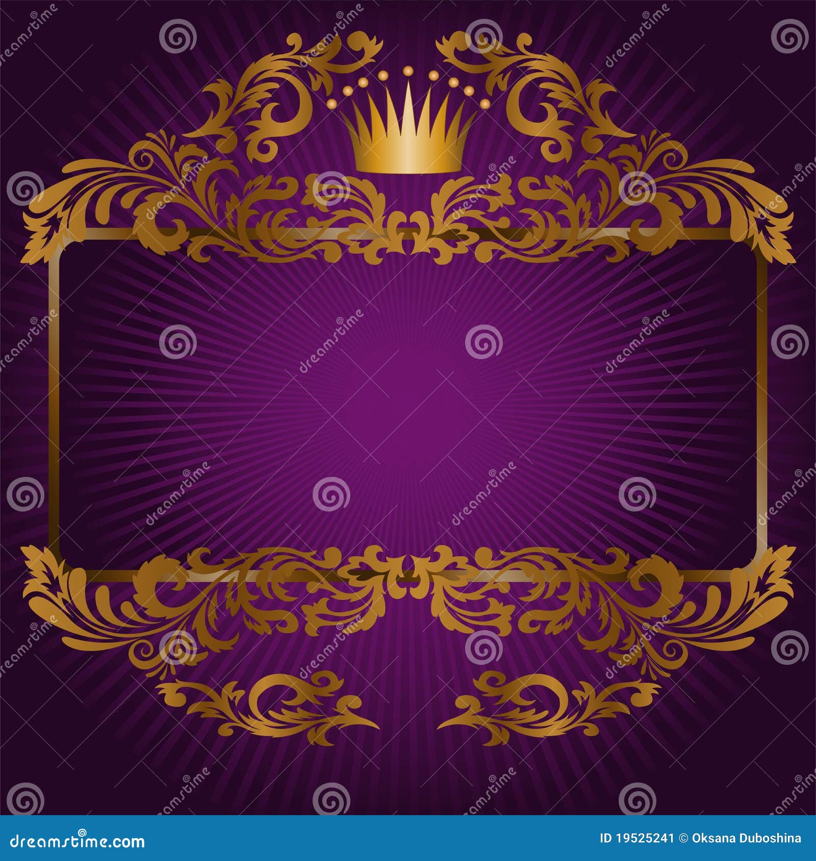 Royal Symbols on a Purple Background Stock Vector - Illustration of curve,  abstract: 19525241