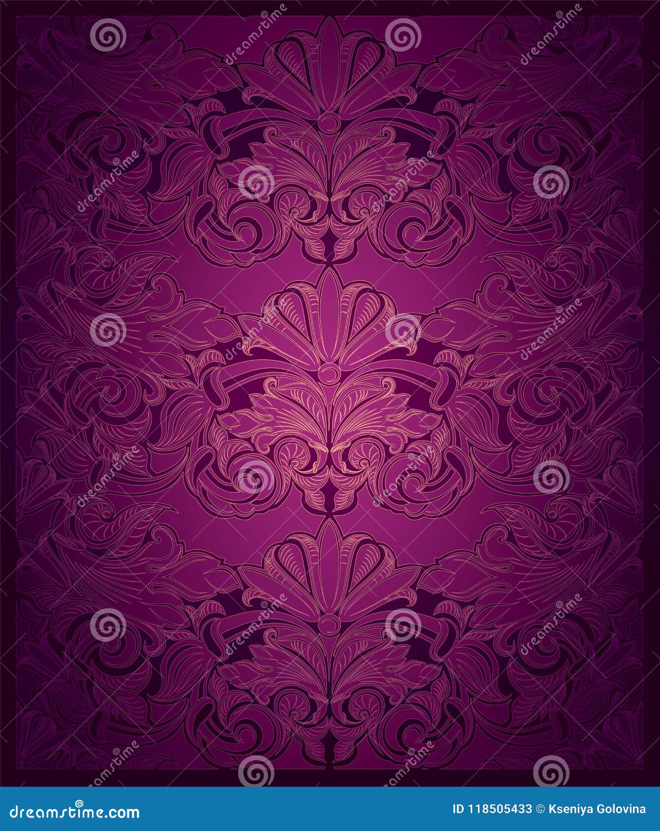 Royal, Vintage, Elegant Vertical Background in Purple with Gold Stock  Vector - Illustration of graphic, rapport: 118505433