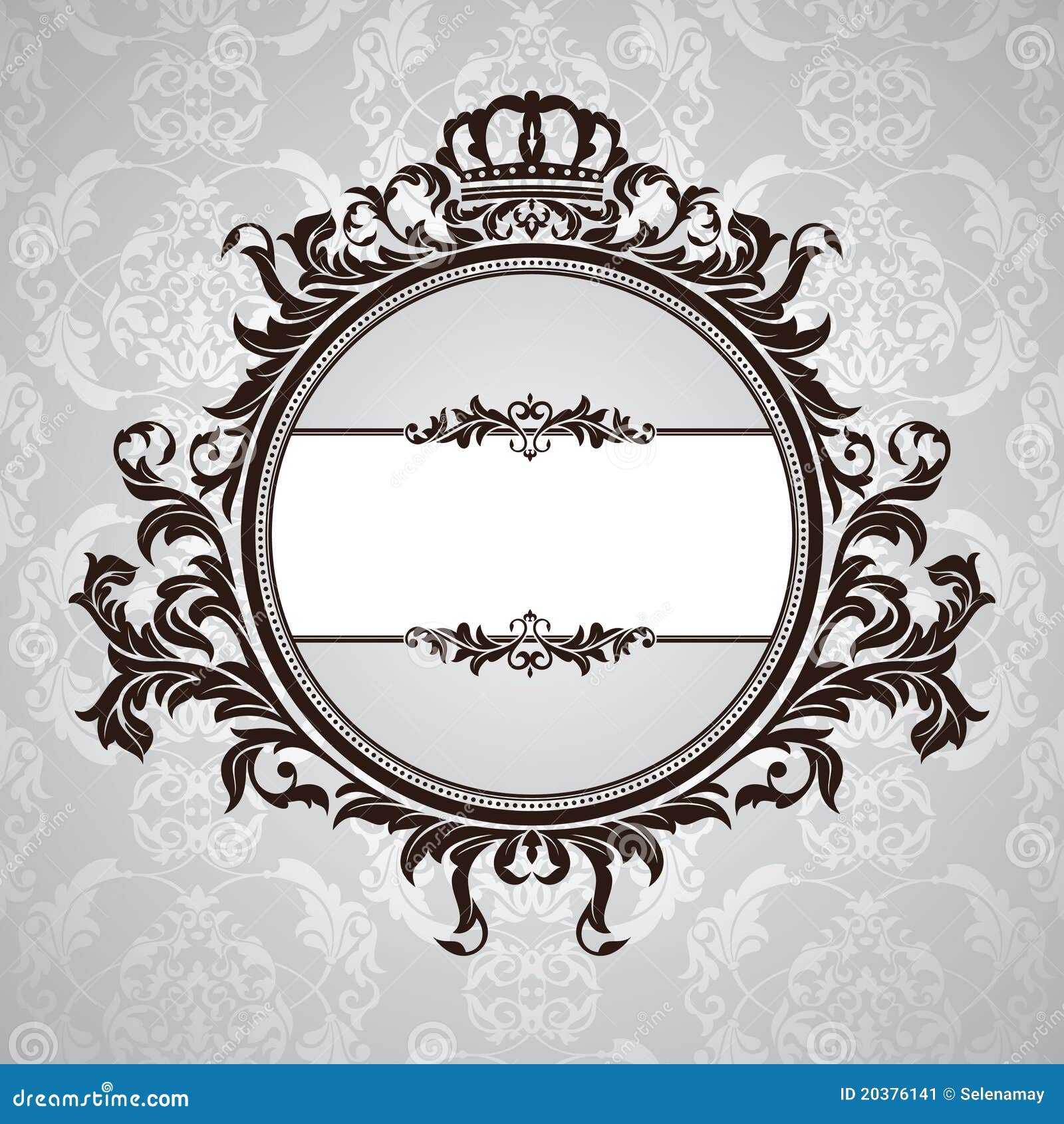royal vintage floral frame