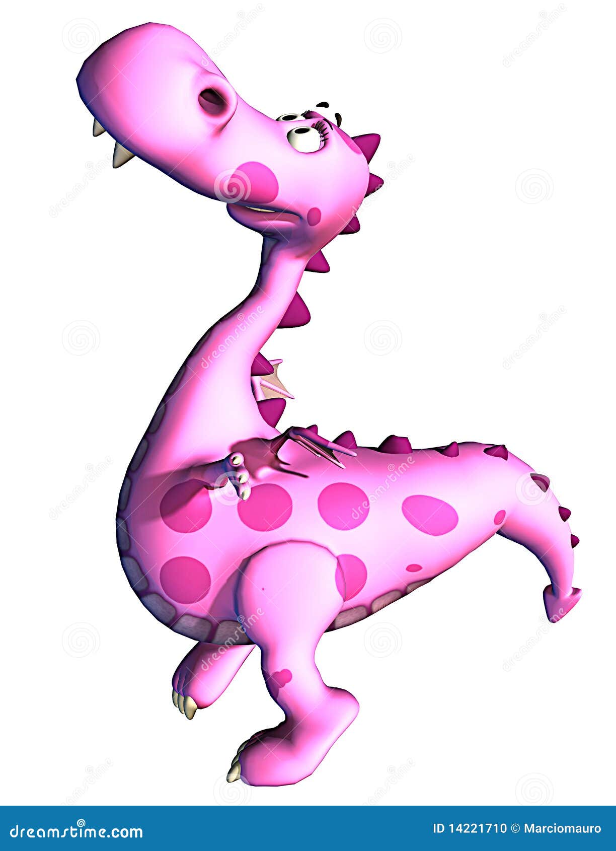 munt ring geur Roze draakbaby Dino stock illustratie. Illustration of draak - 14221710