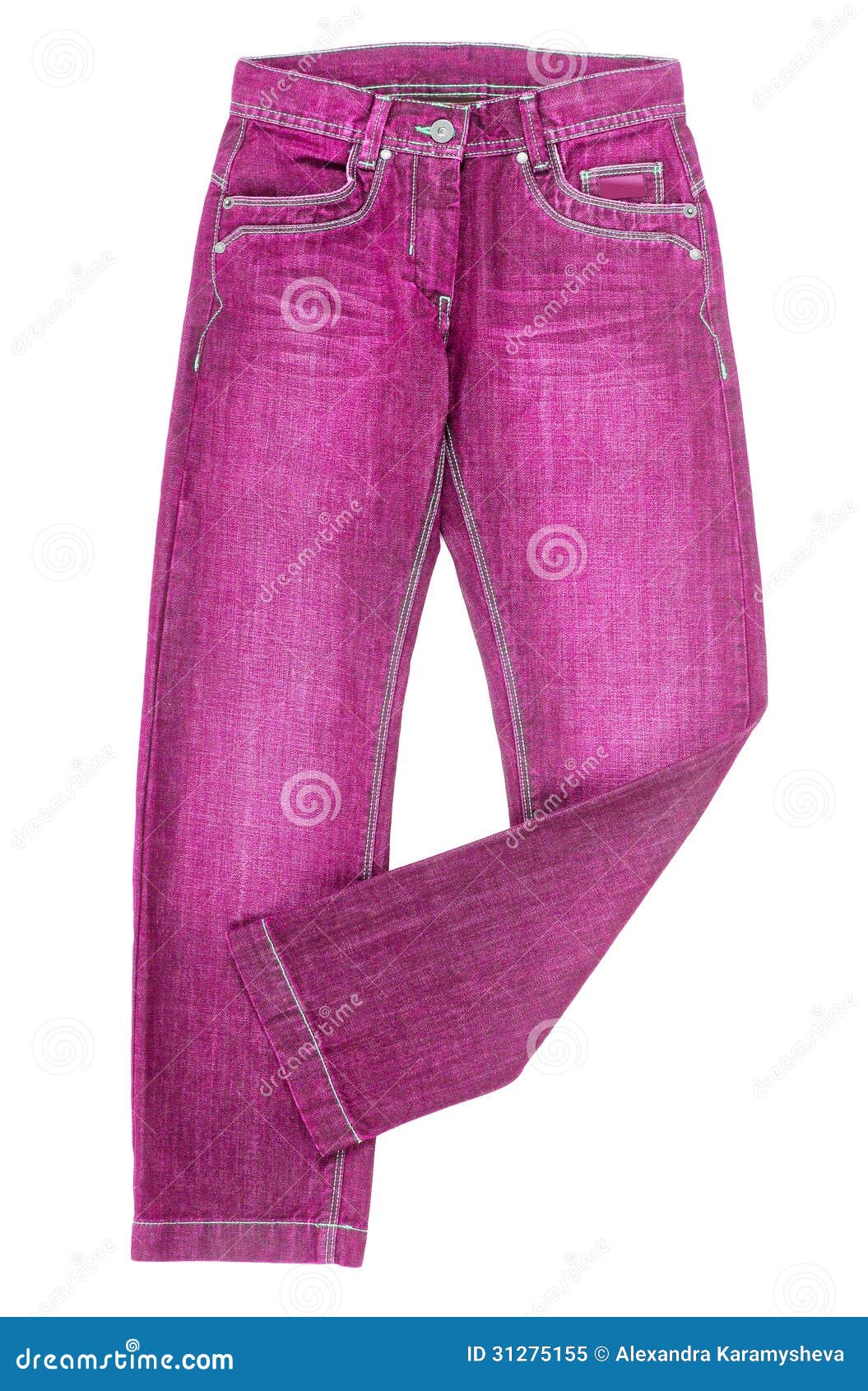 Roze jeans stock afbeelding. Image of textuur, stijl 31275155