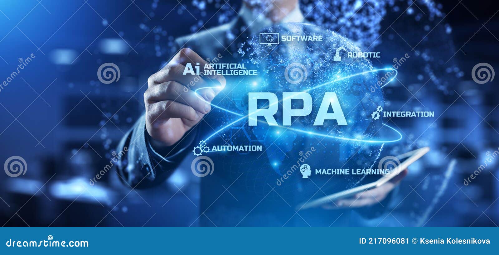 rpa robotic process automation innovation technology concept