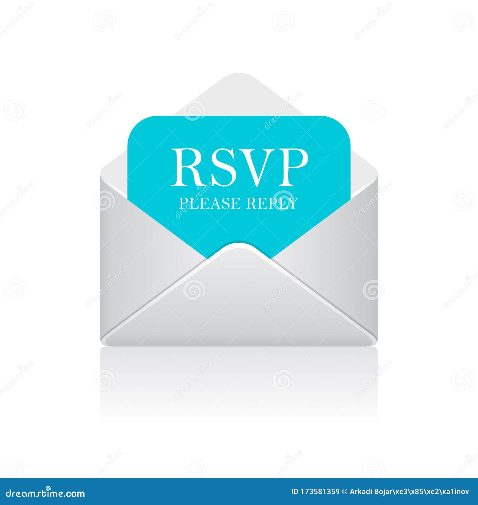 rsvp letter in envelope  icon