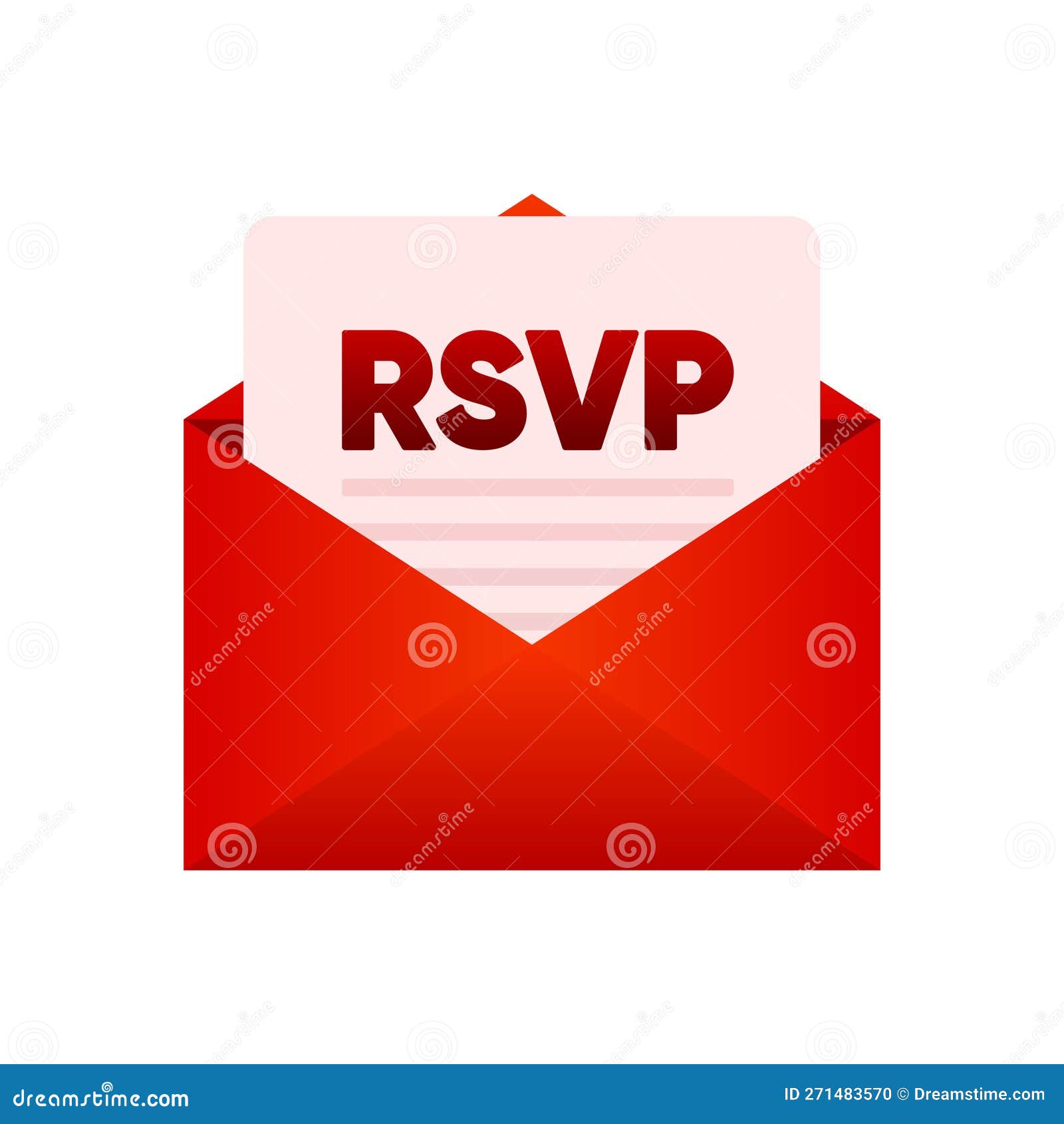 RSVP Mail Envelope. Event Invitation. Party Message. Please Respond To
