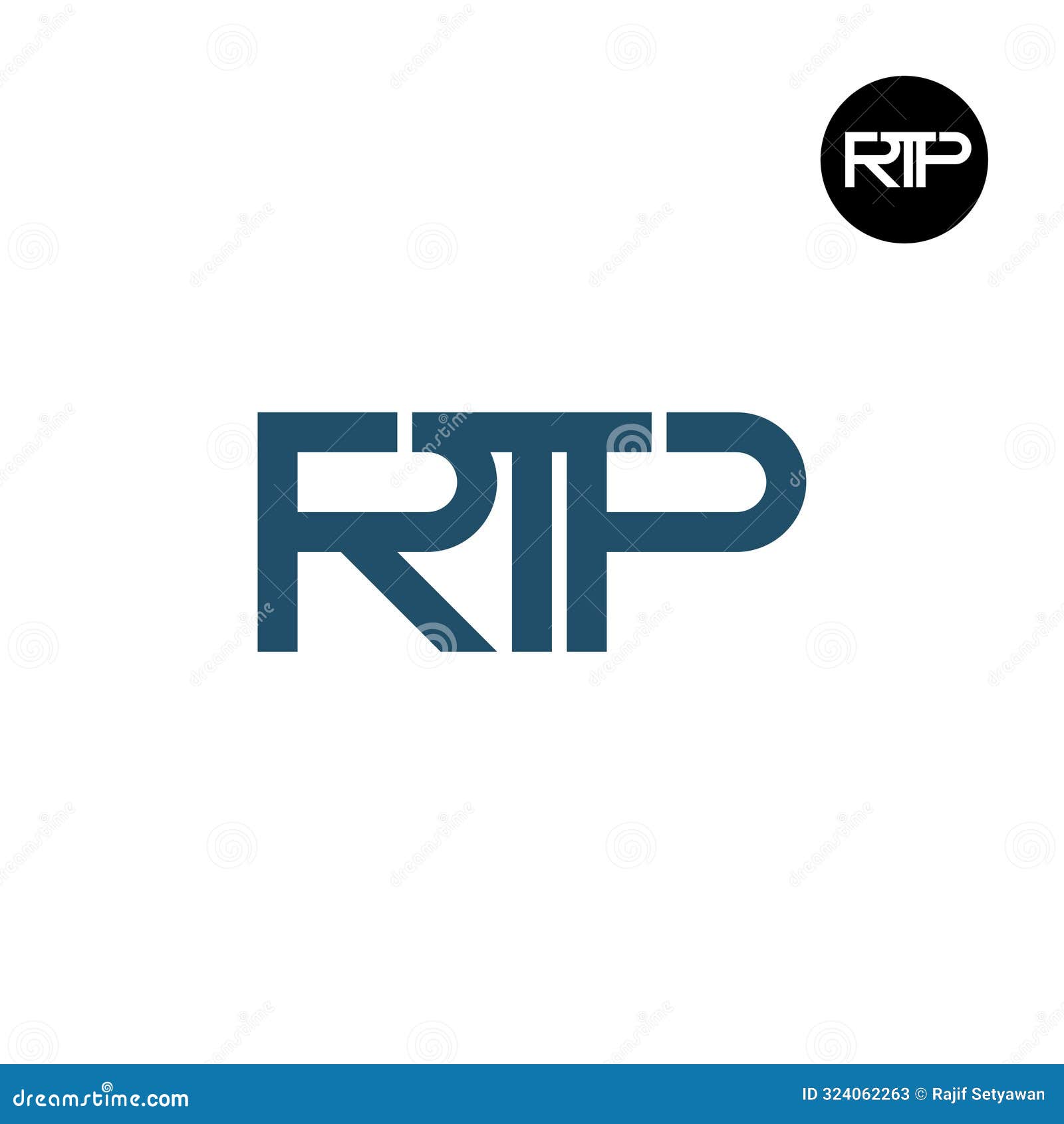 rtp logo letter monogram 