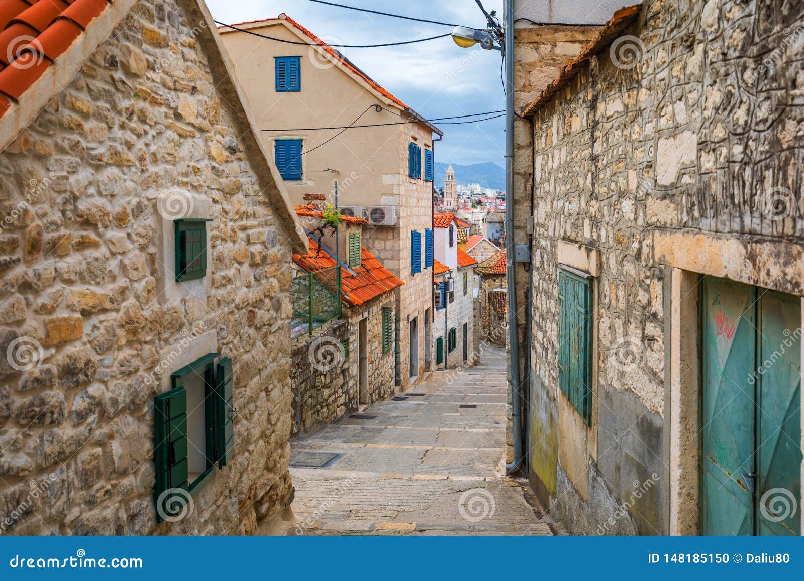 Cidade Velha De Split, Croácia Foto de Stock - Imagem de cidade