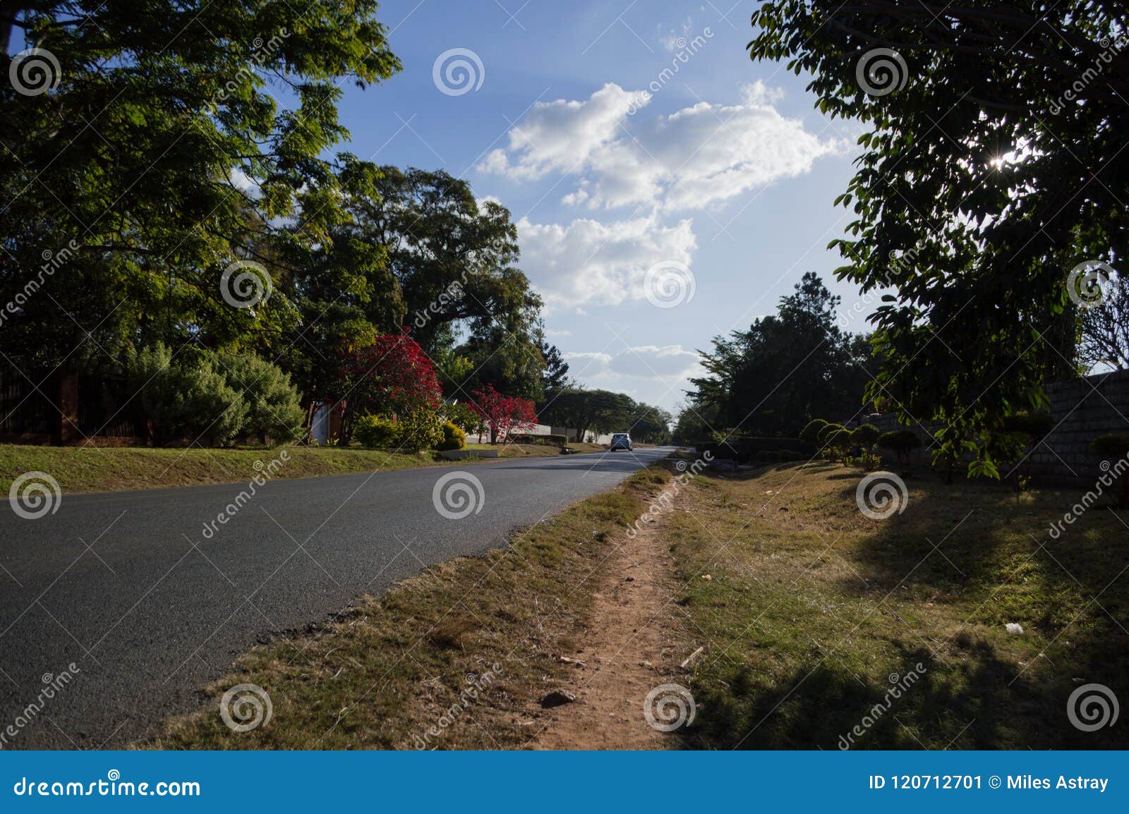 Rua Residencial, Kabulonga, Florestas, Lusaka, Zâmbia Imagem de