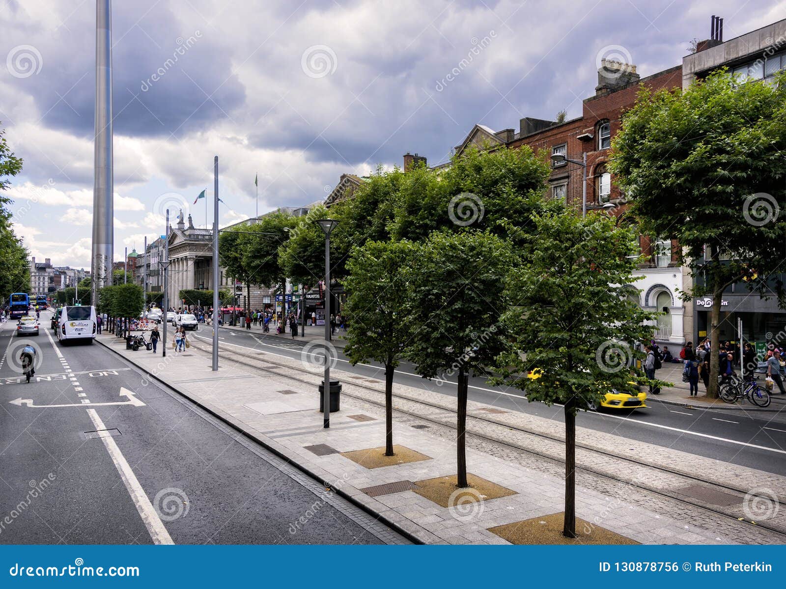 Ruas Da Cidade De Dublin Irlanda Foto Editorial Imagem De Irlanda Dublin 130878756