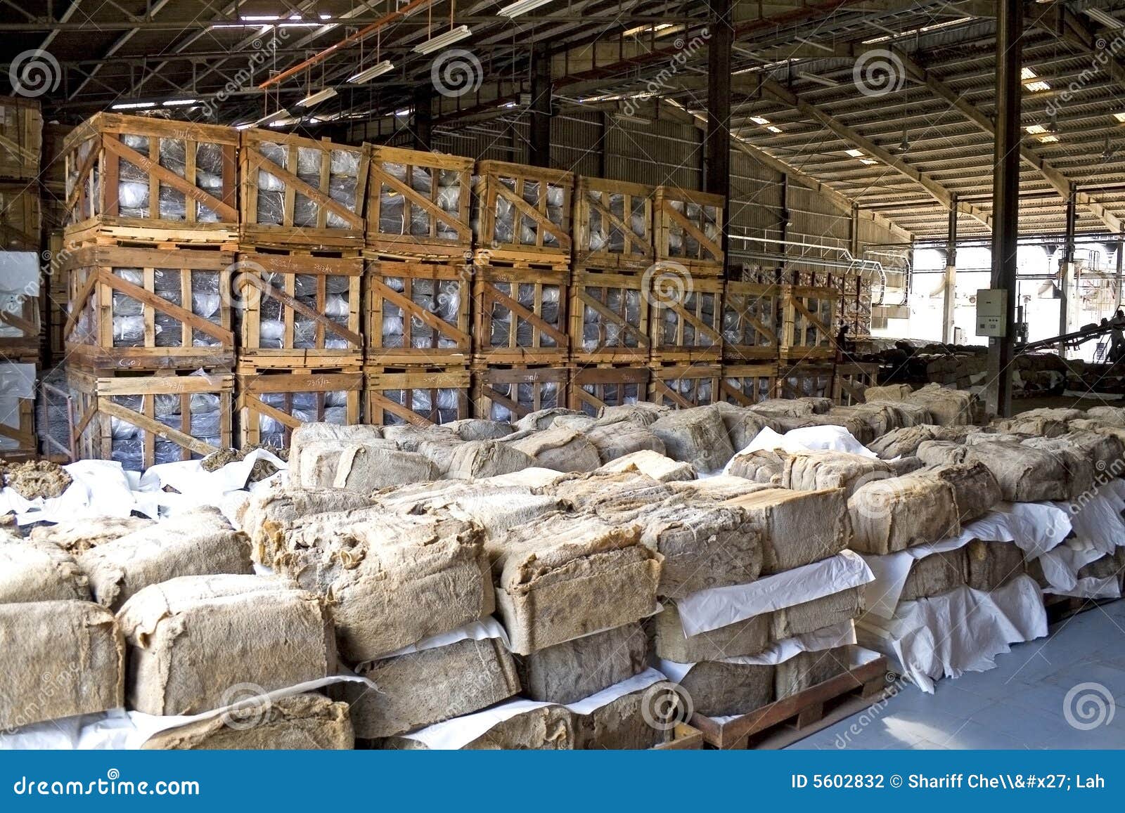 Rubber Bales in Warehouse stock photo. Image of safekeeping 5602832