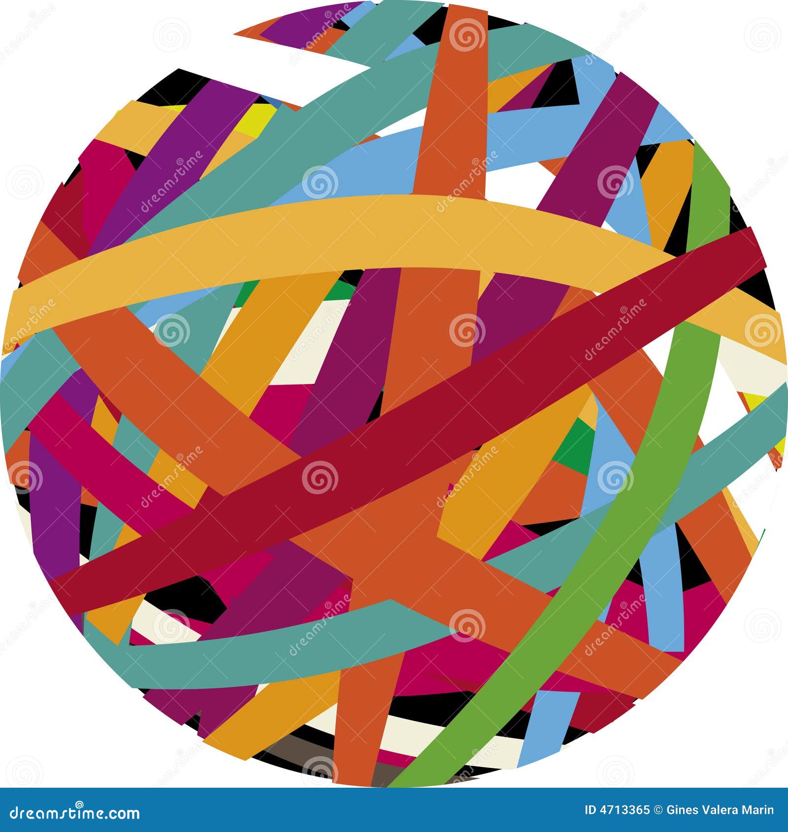 Rubber ball stock vector. Illustration of vibrant, elastic 4713365