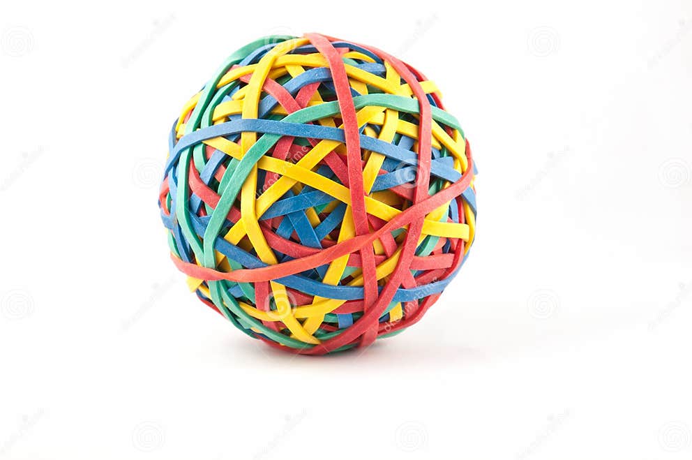 Rubber band ball stock image. Image of rubber, elastic 19769977