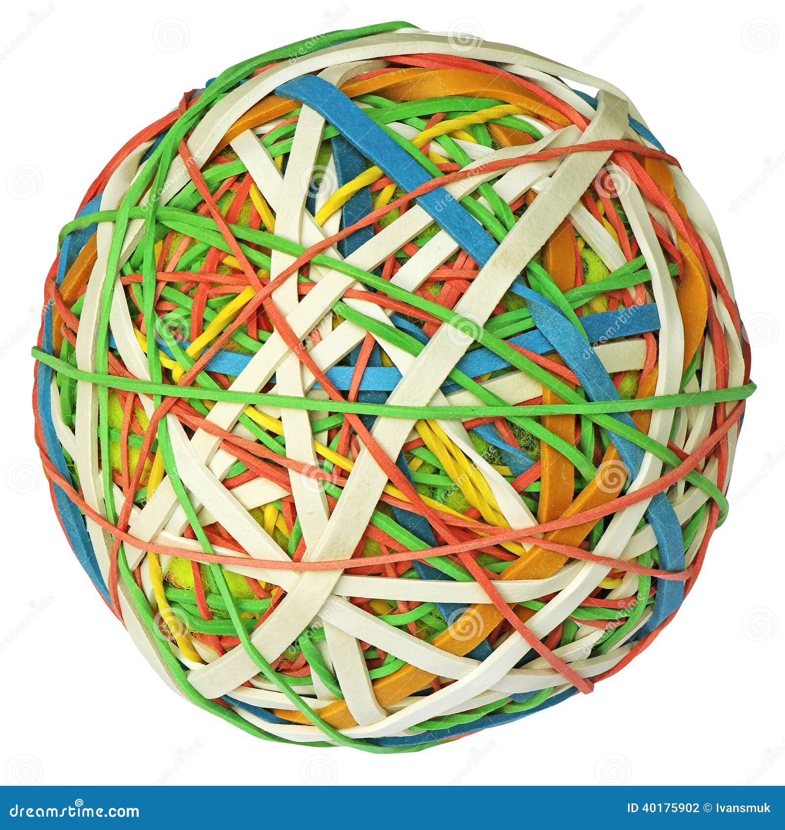 Rubber band ball stock photo. Image of diversity, colors 40175902