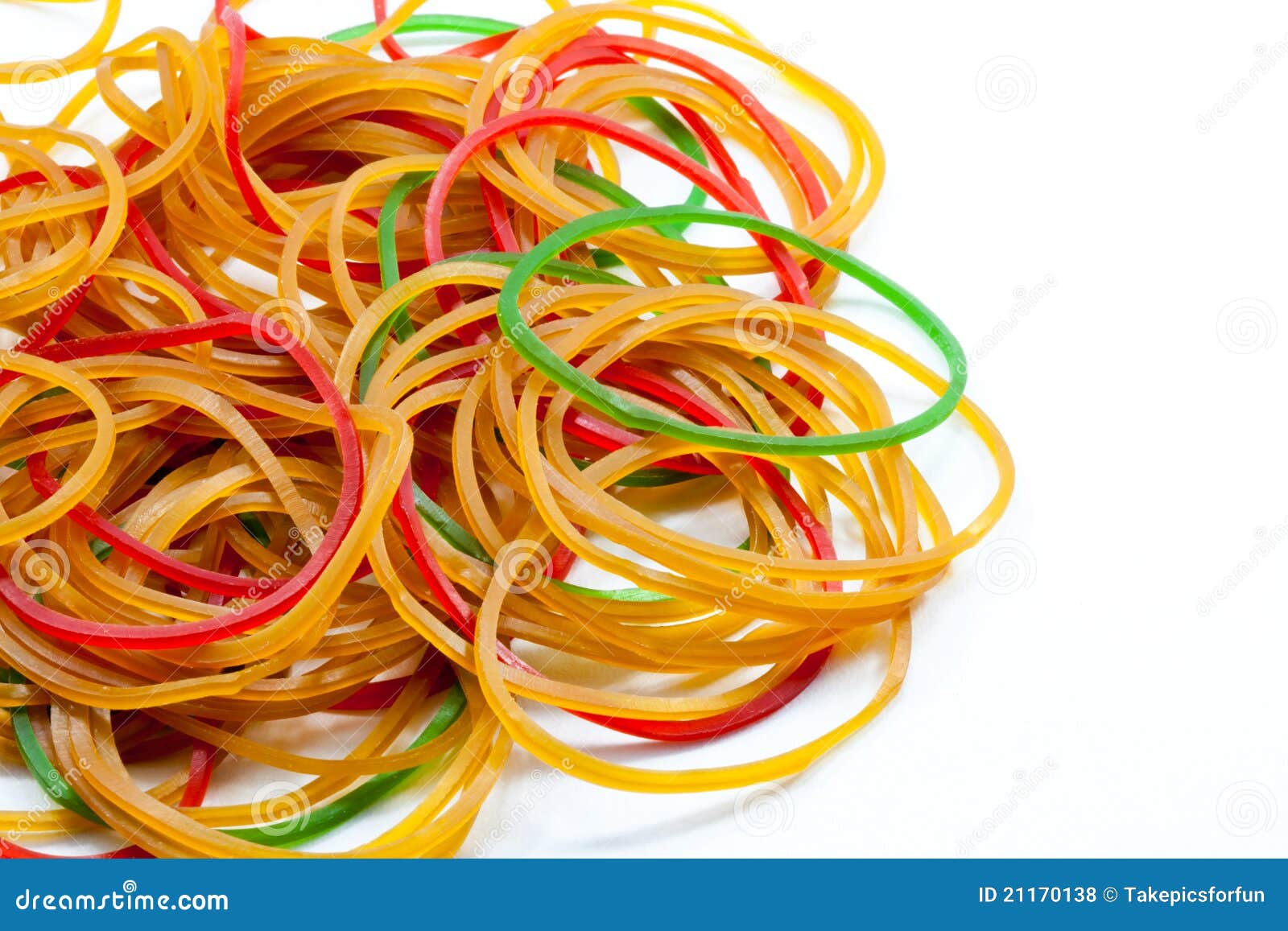 Rubber bands stock photo. Image of abstract, elastics 21170138