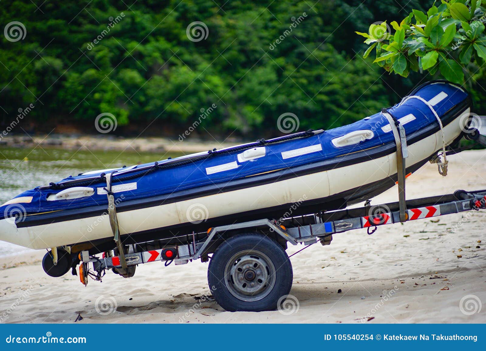 The rubber boat editorial stock image. Image of motor 105540254