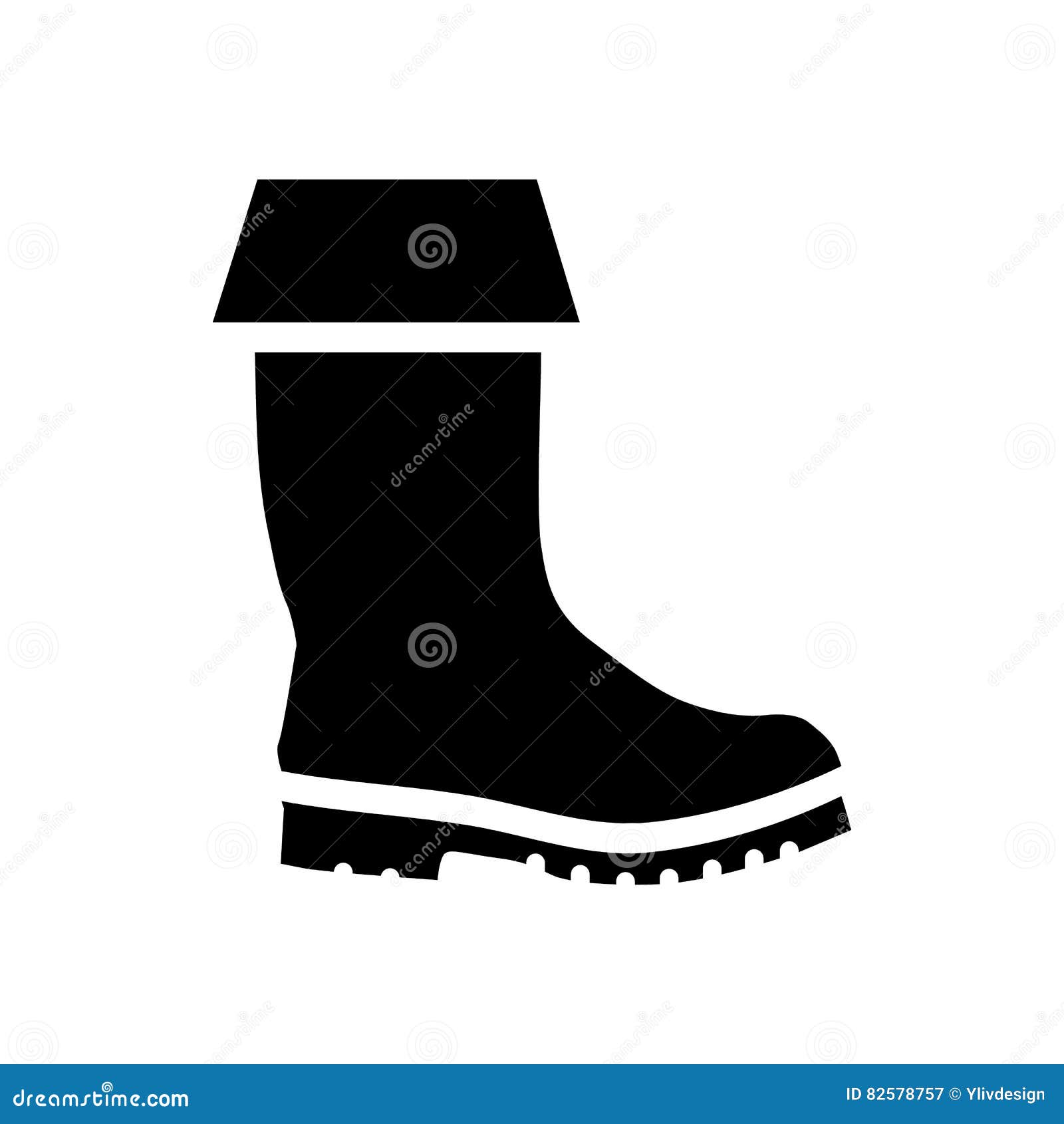 Rubber Boots Icon, Simple Style Stock Vector - Illustration of ...