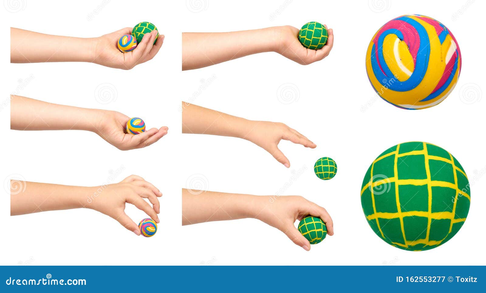 Rubber Bouncing Ball, Fun Game, Set and Collection Stock Image Image of give, group 162553277