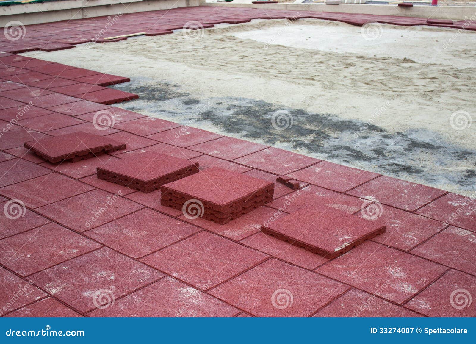 Rubber Brick Pavers 3 stock image. Image of landscape 33274007