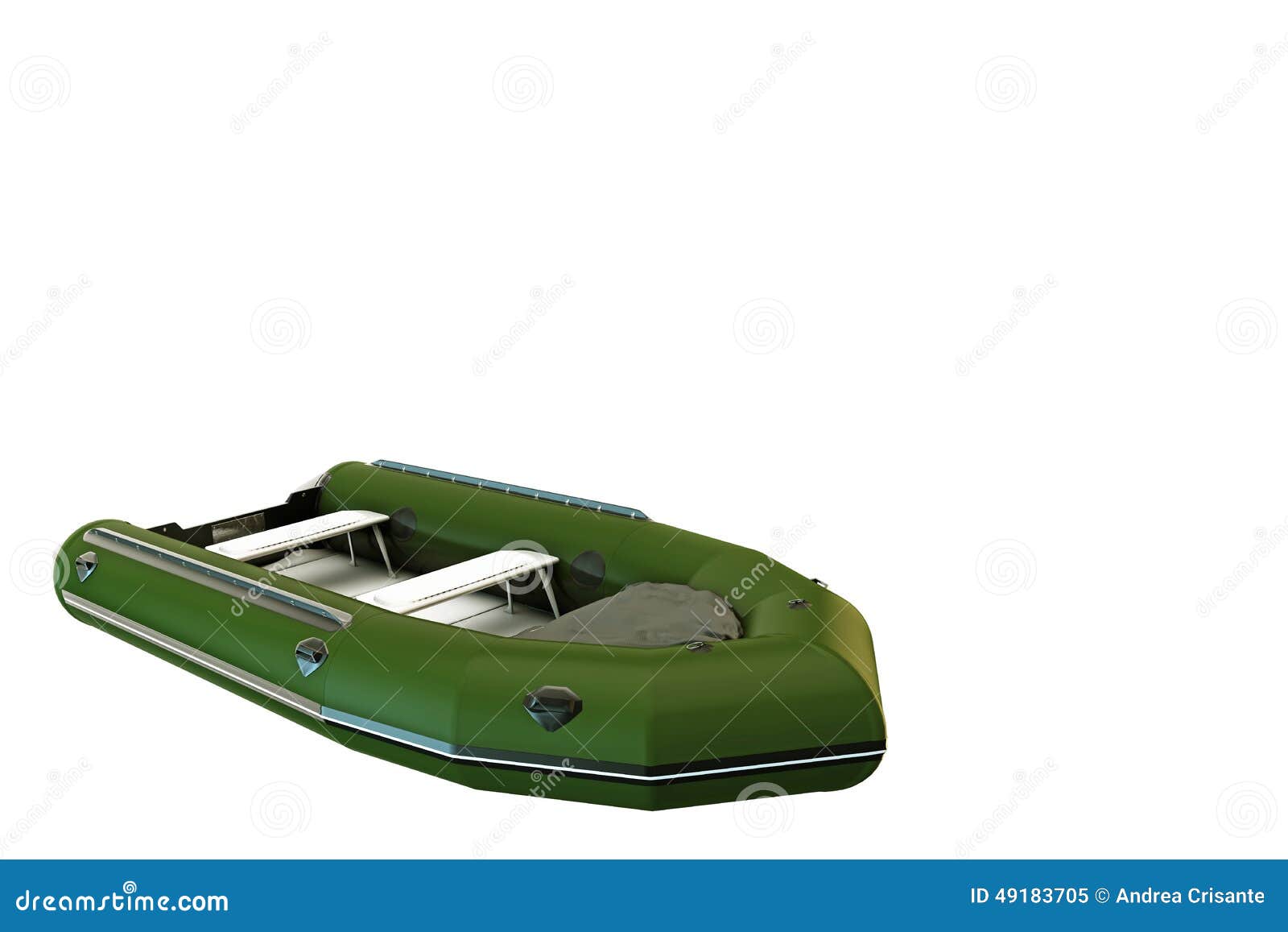 Rubber dinghy stock illustration. Illustration of empty 49183705