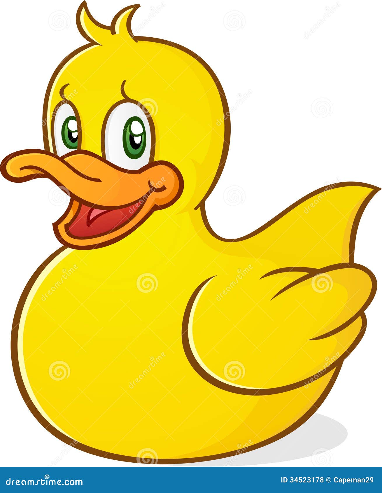 rubber duck cartoon character