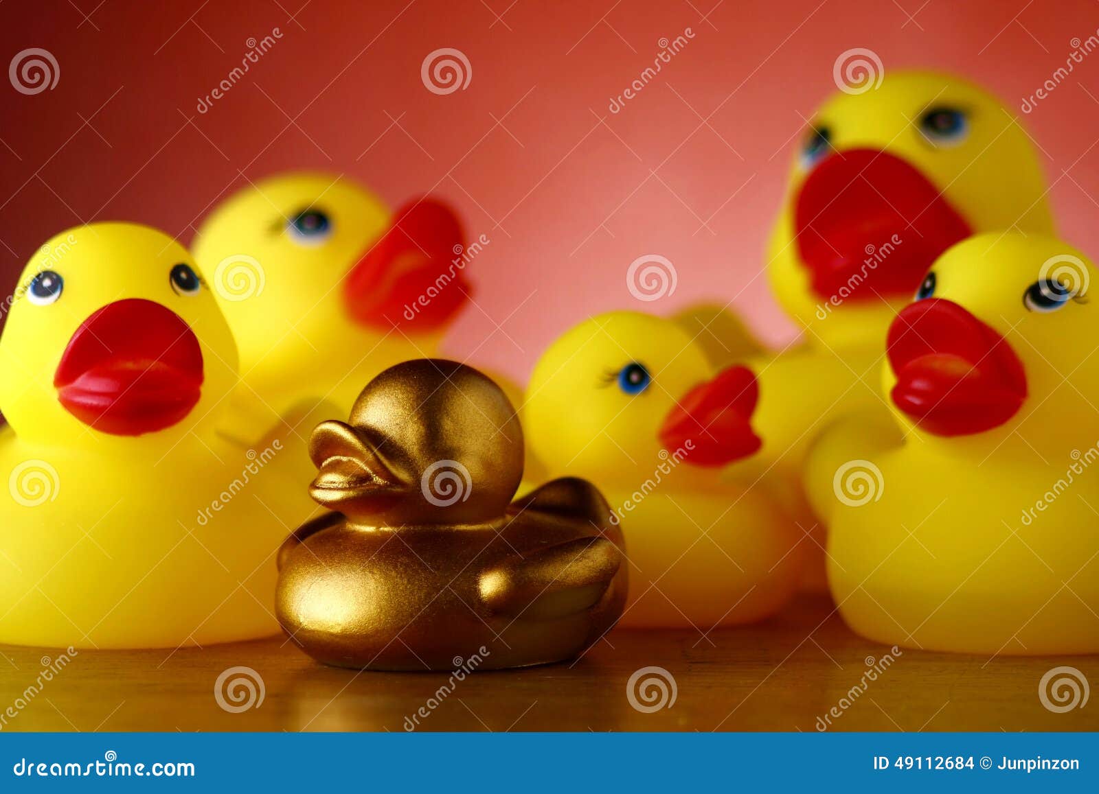 rubber duckies and golden rubber duckling