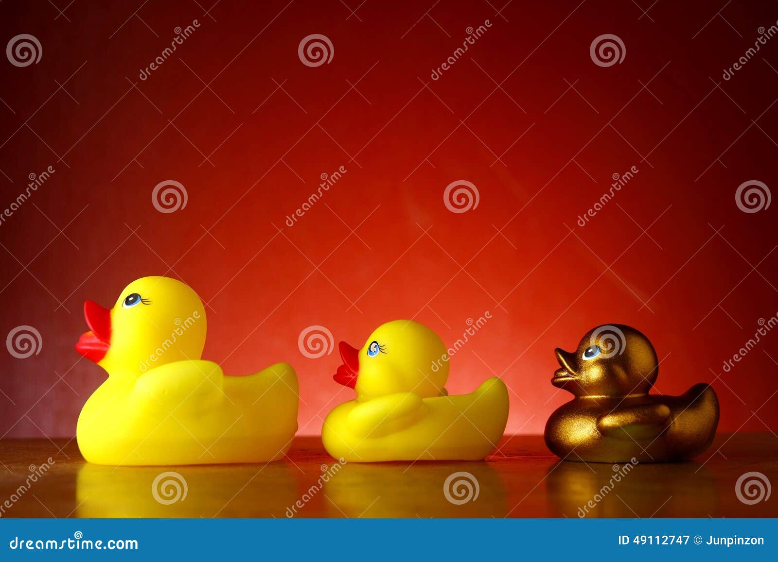 rubber duckies and golden rubber duckling