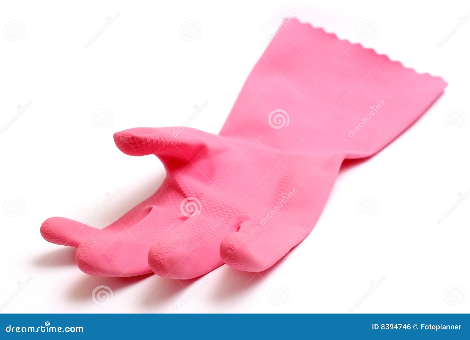 Rubber glove stock photo. Image of toxic, pink, object 8394746