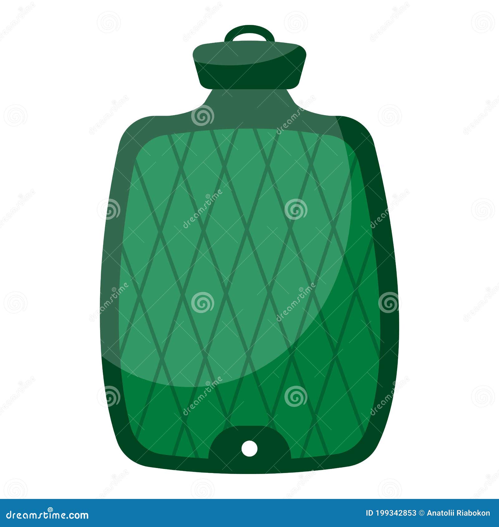 Rubber Heating Pad Icon, Cartoon Style Stock Vector Illustration of