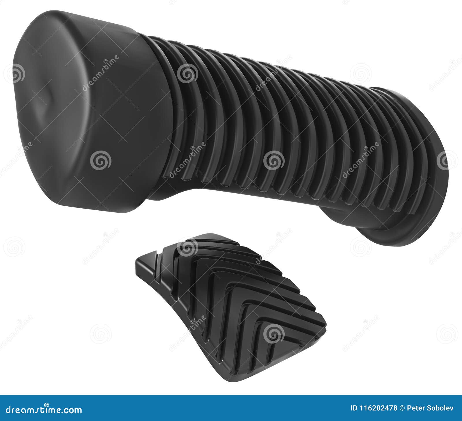 Rubber pedal pads stock photo. Image of rest, spare 116202478