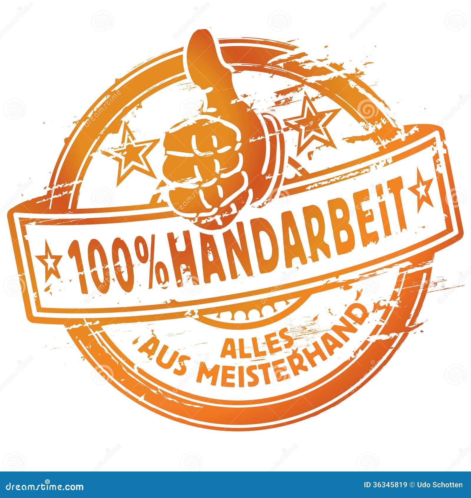 Rubber stamp 100 handmade. Rubber stamp 100 german handmade