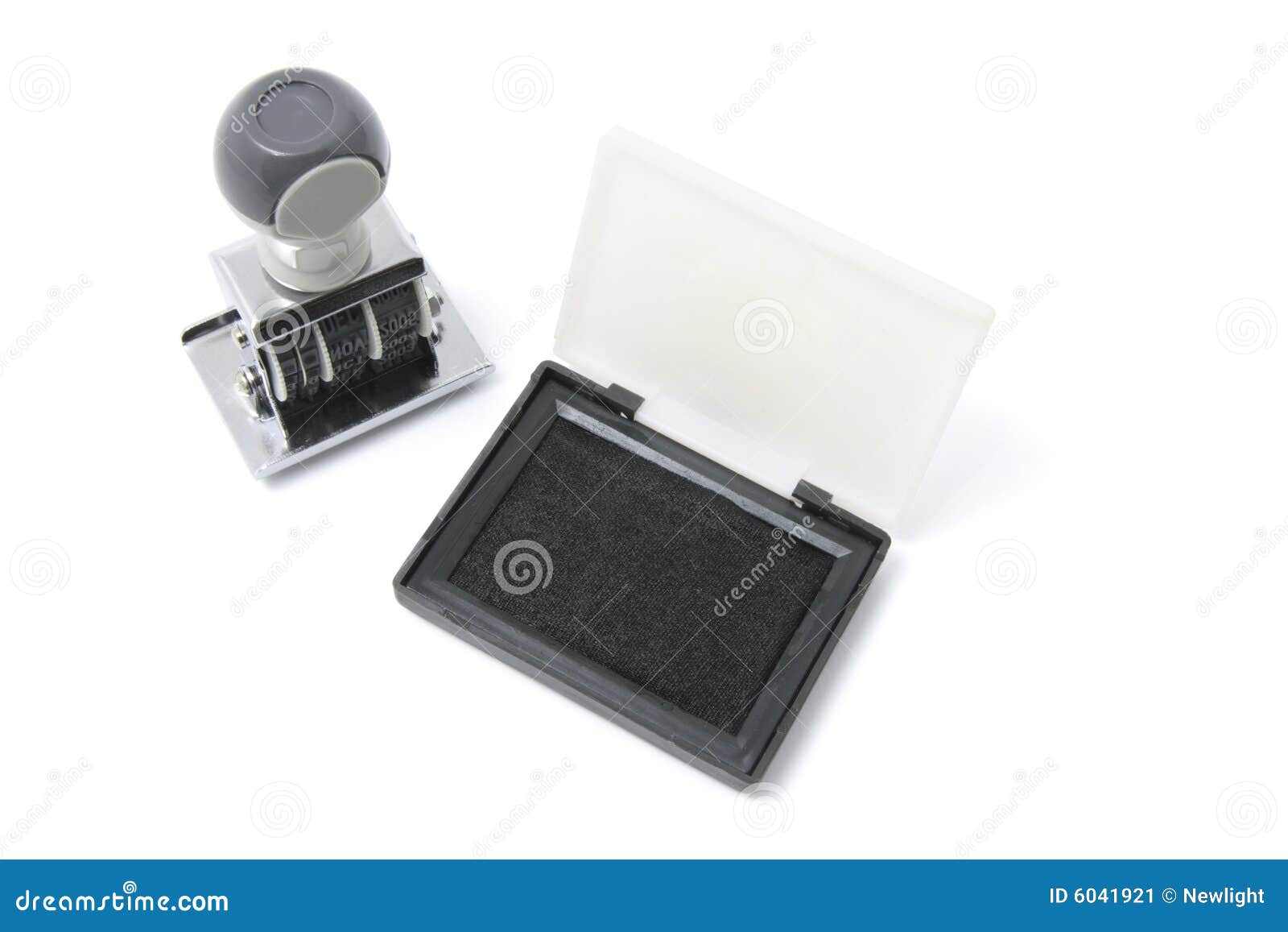 Rubber Stamp and Ink Pad stock image. Image of stamping 6041921