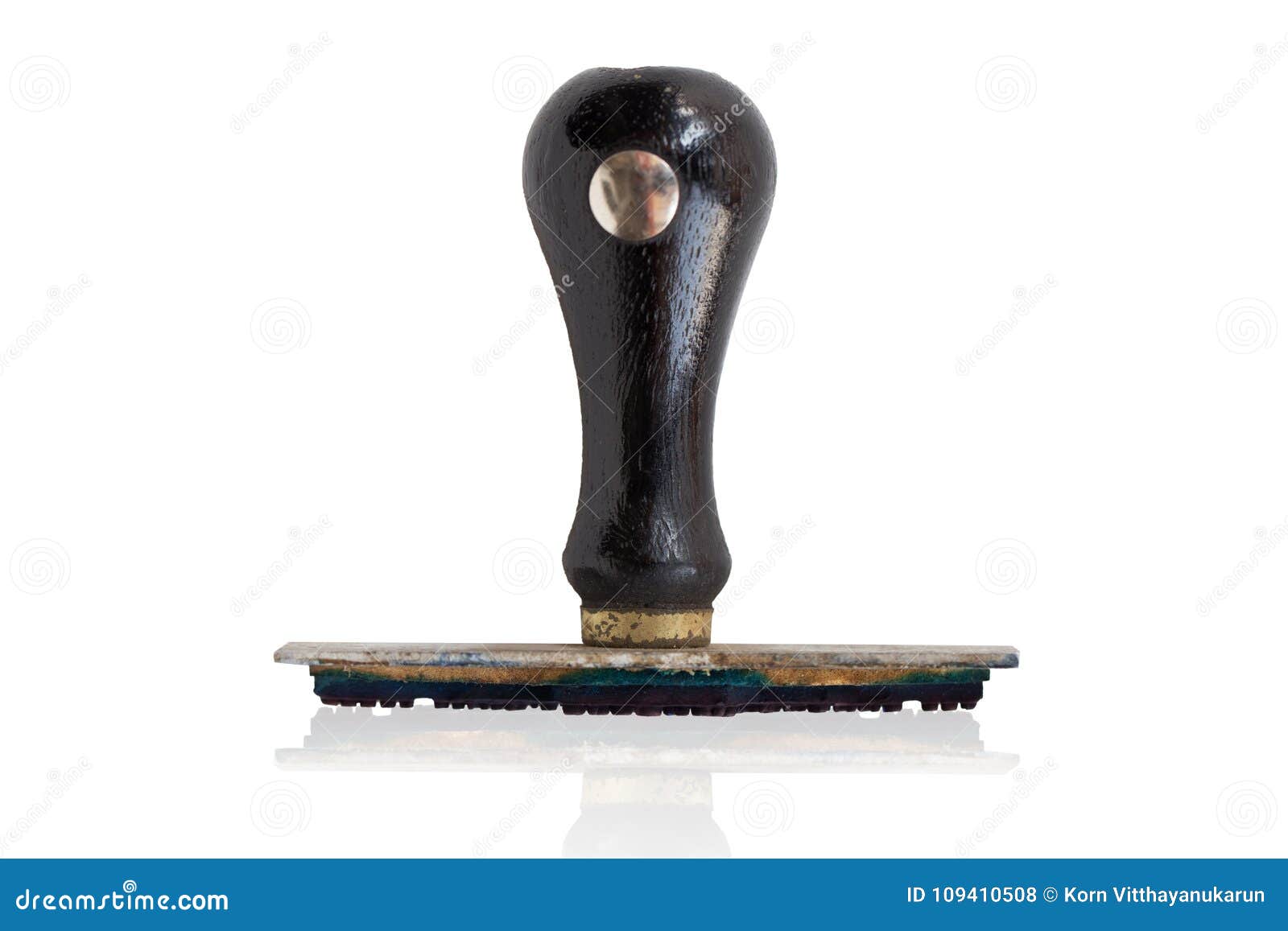 Rubber stamp isolated stock photo. Image of rubber, tool 109410508