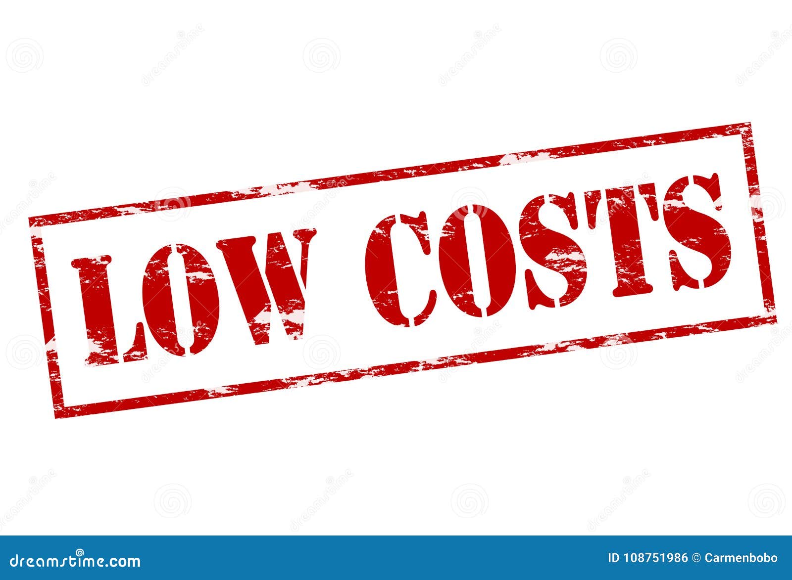 Low costs stock illustration. Illustration of rectangular 108751986