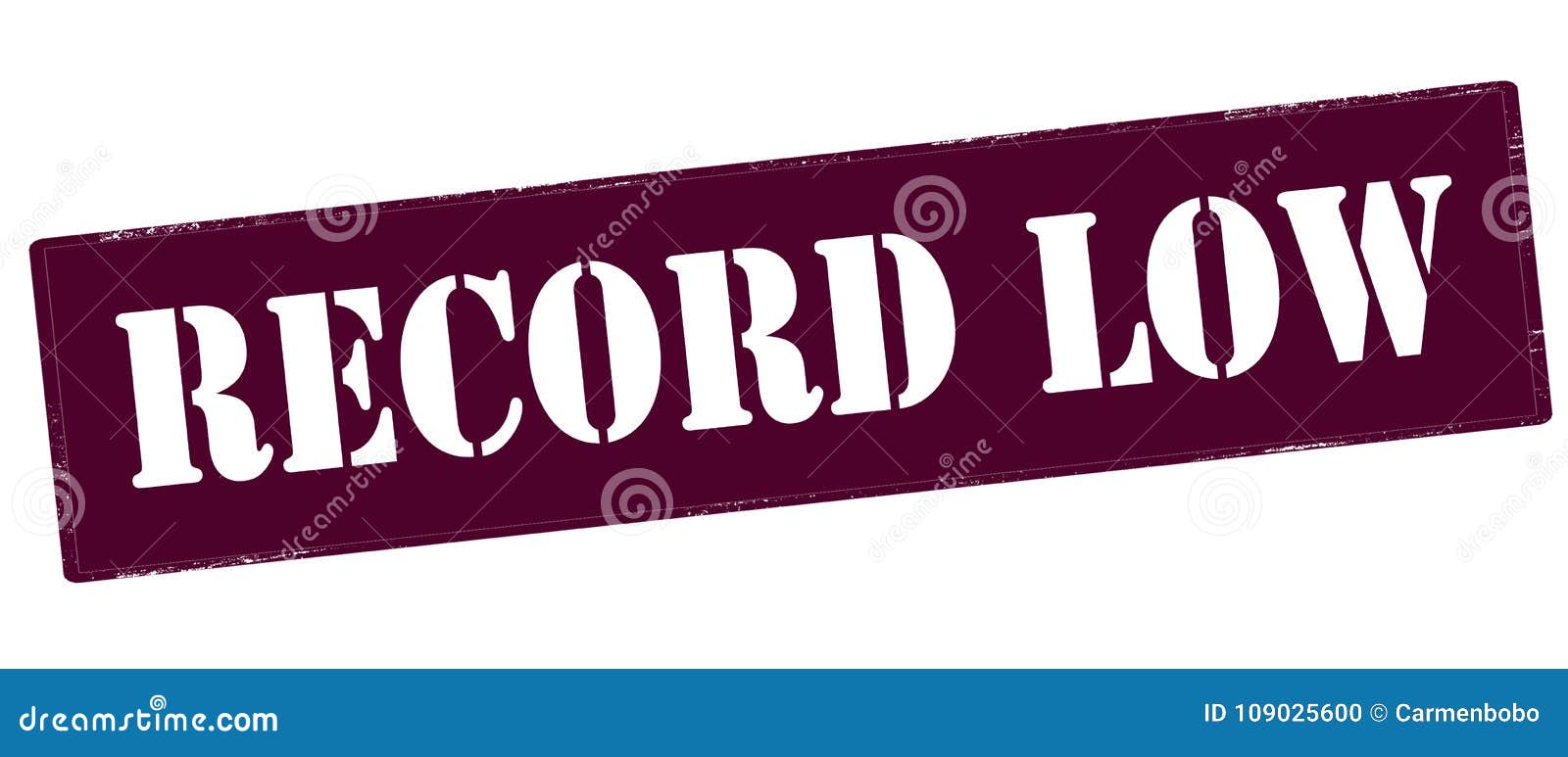 Record low stock illustration. Illustration of small 109025600