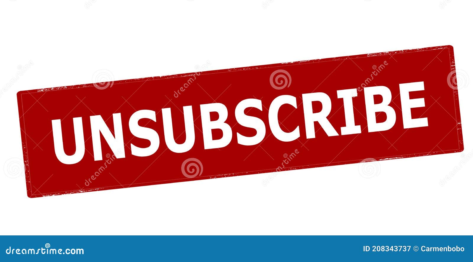 Stamp with Text Unsubscribe Inside Stock Illustration Illustration of