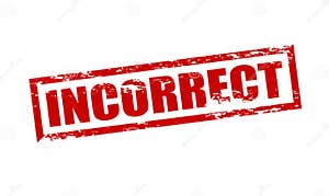 Incorrect Stock Illustration Illustration Of Word Wrongful 109025223