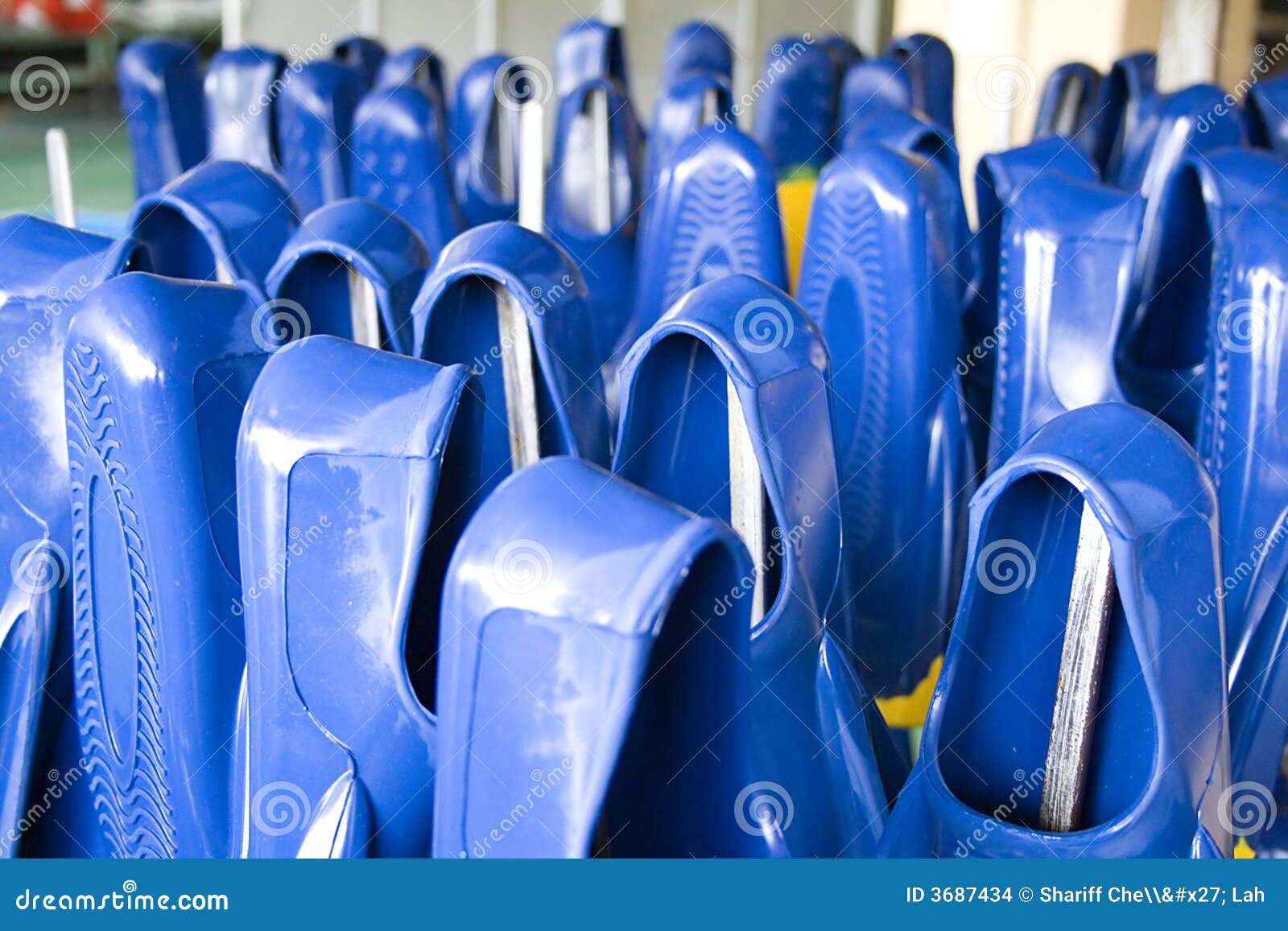 Rubber Swim Fins stock photo. Image of underwater, production - 3687434