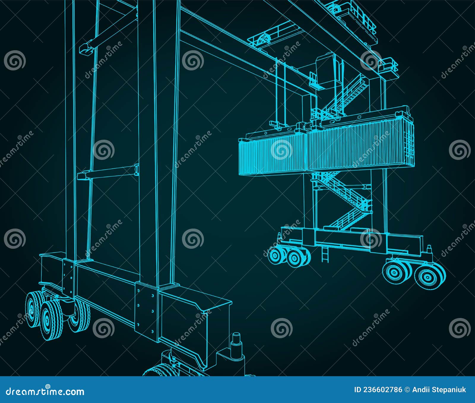 Overhead Gantry Cranes Components, Overhead Gantry Cranes Graphic