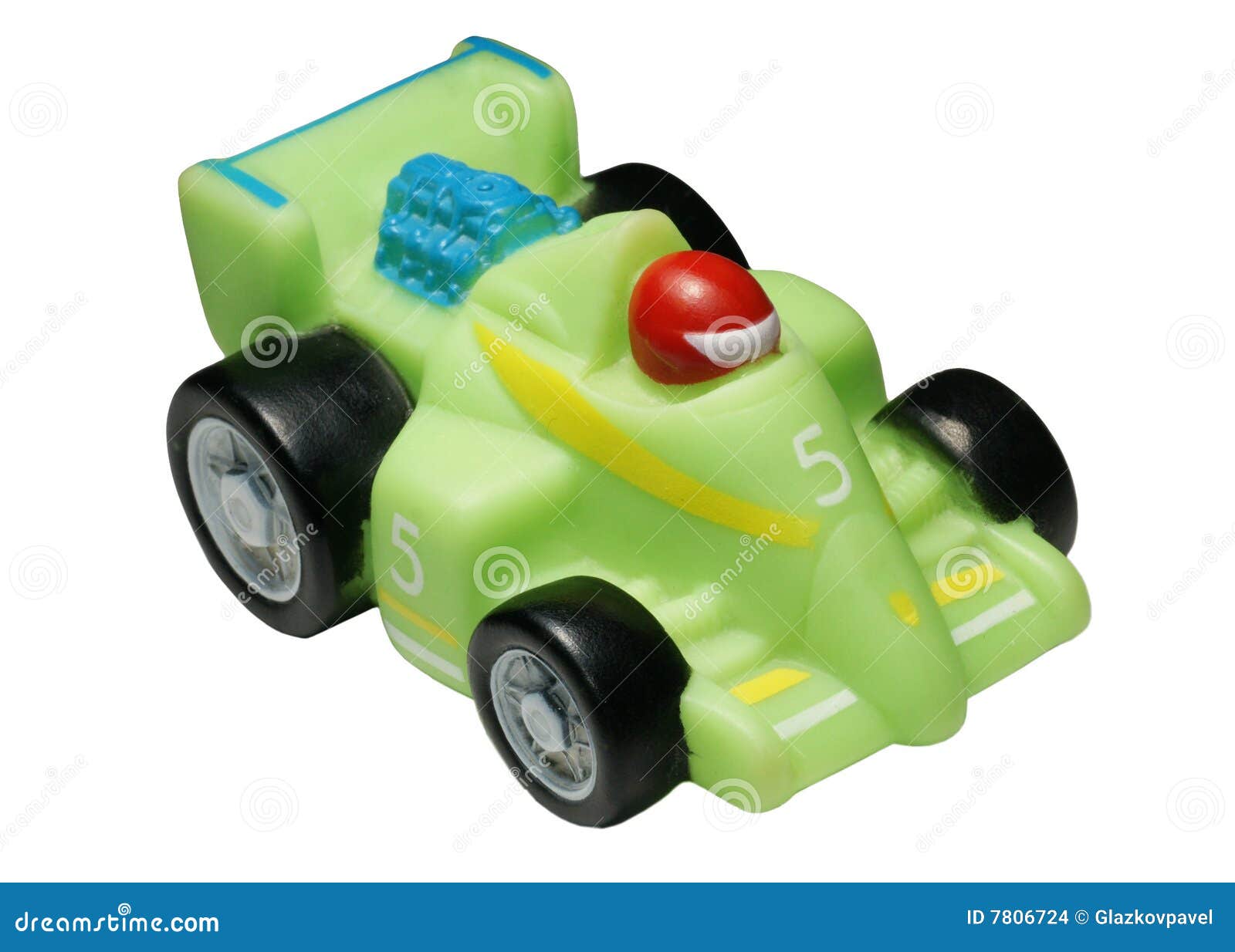 Rubber Toy the Racing Car Stock Photo Image of isolated, chrome