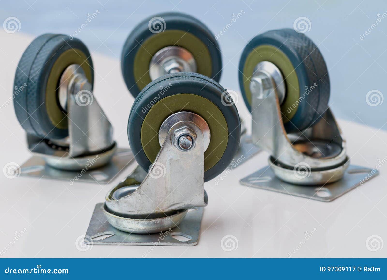 Rubber Wheels for Furniture Stock Image Image of tire, equipment 97309117