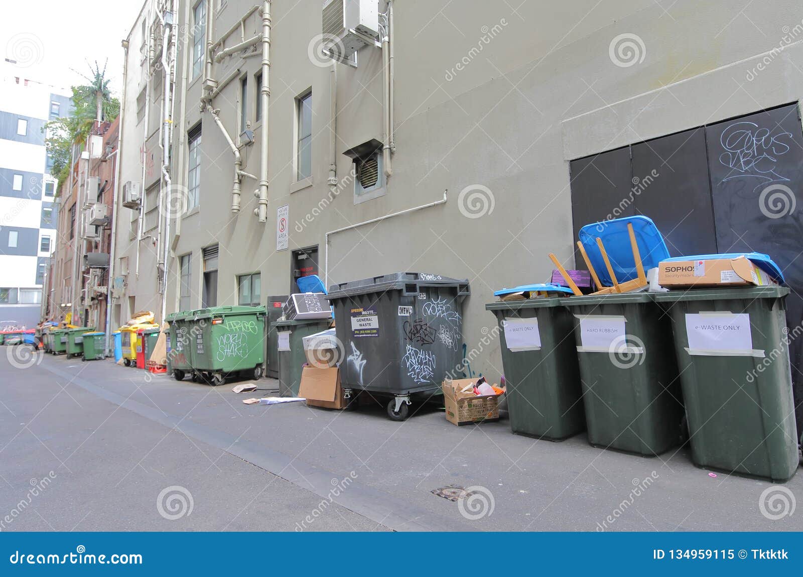 Rubbish Bin Melbourne Australia Editorial Image Image of australia