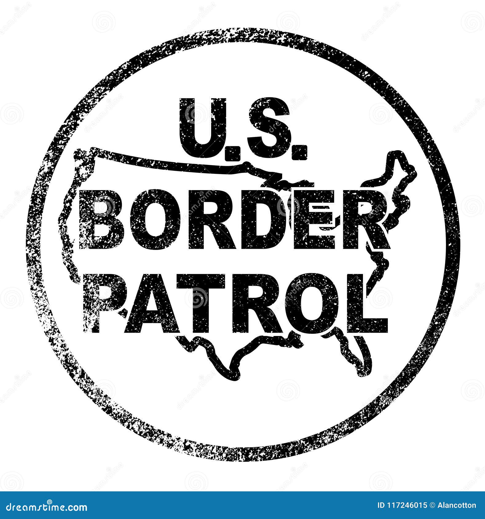 Download United States Border Control Stamp Stock Vector ...