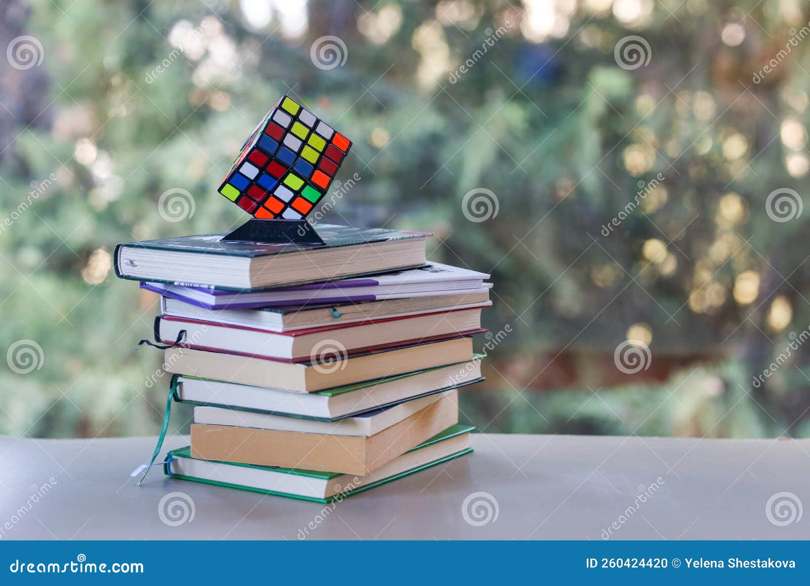 The Rubik S Cube is on the Books Editorial Image Image of rubiks