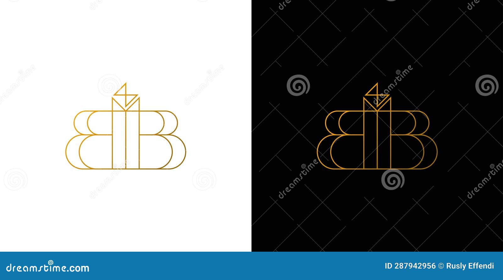 ruby logo  with initial bb is modern and luxurious