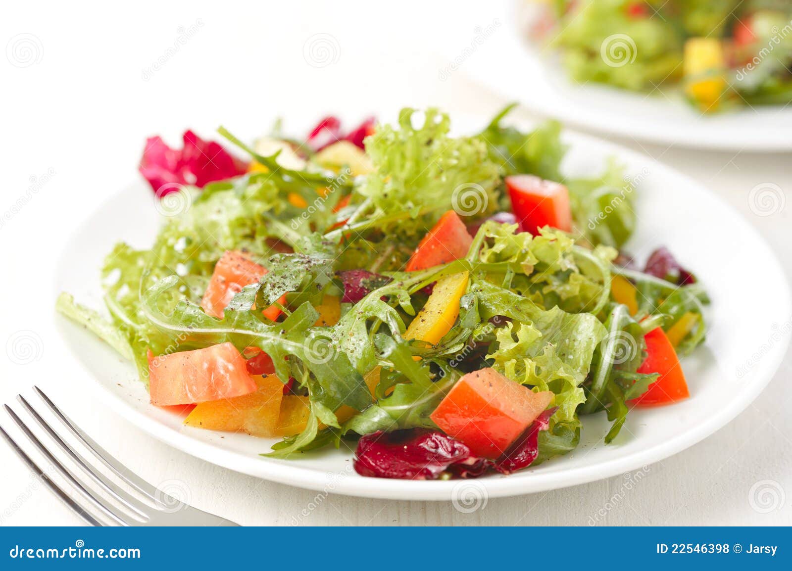 Rucola salad stock photo. Image of food, diet, nourishing - 22546398