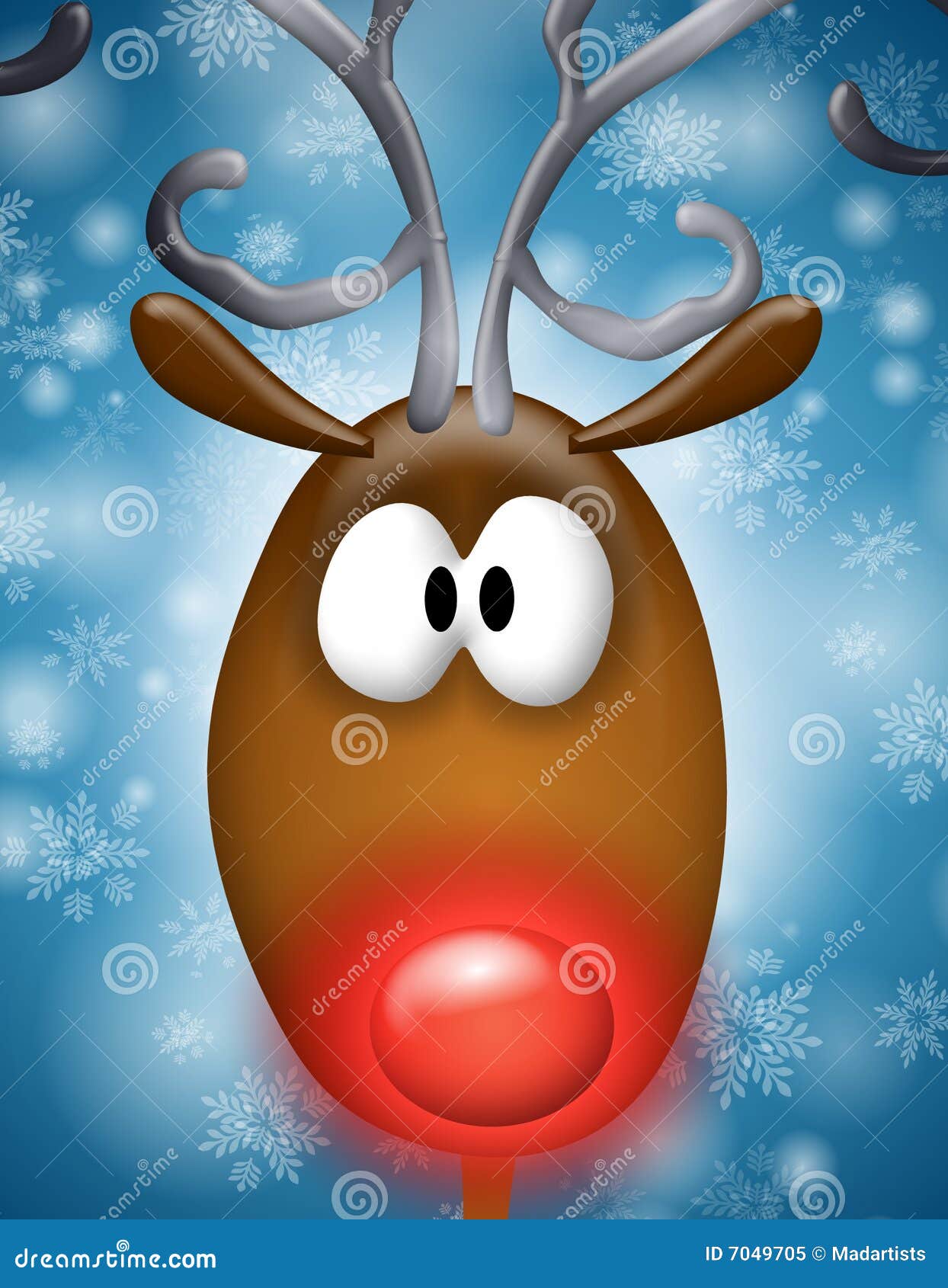 Rudolph Red Nosed Reindeer Stock Illustration Illustration