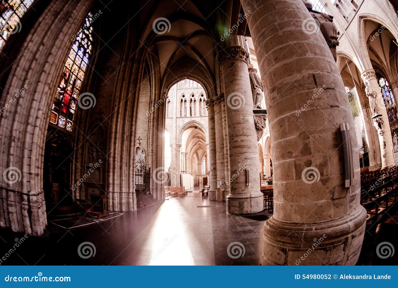 Rue Michael et Gudula Cathedral bruxelles belgium