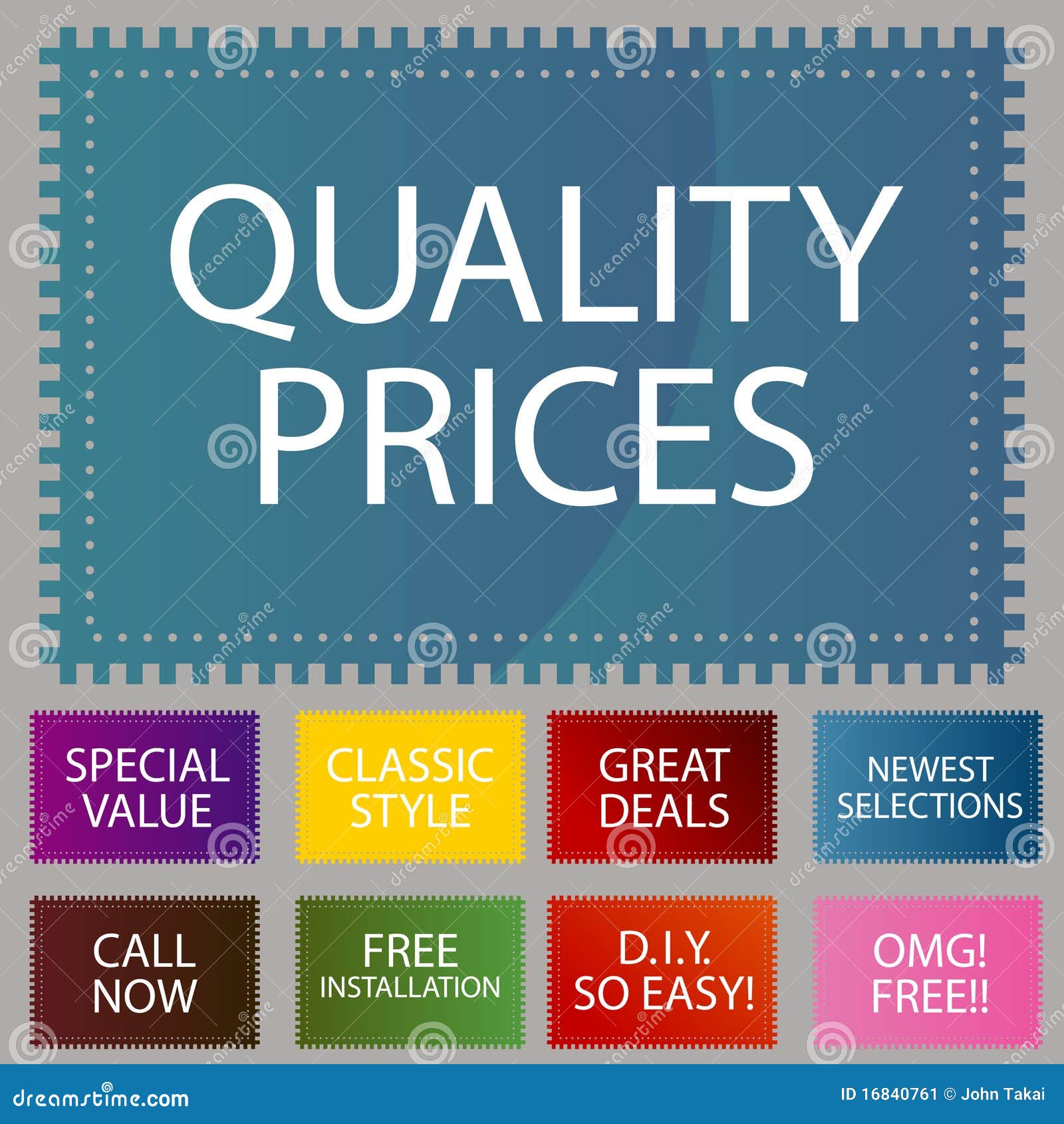 Rug Shaped Label Stickers stock vector. Illustration of design 16840761