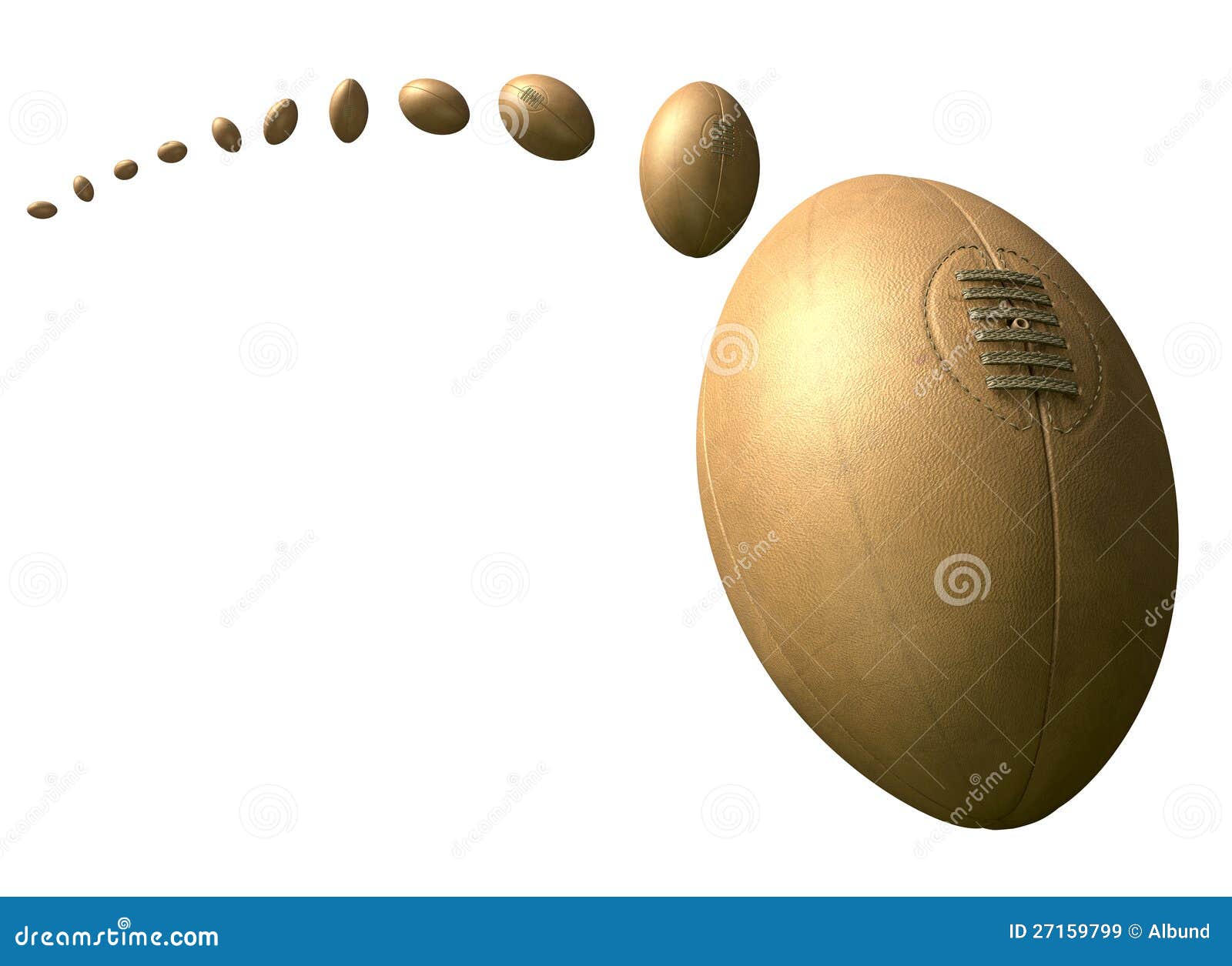 Rugby Ball Retro Flight Path Stock Illustration Illustration of place